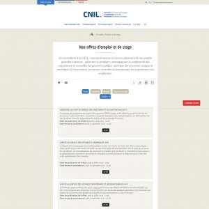 accueil CNIL recrutement