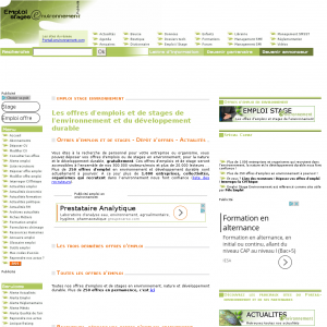 Emploi stage environnement