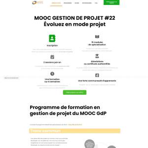 Ecole Central de Lille - Mooc gestion de projet