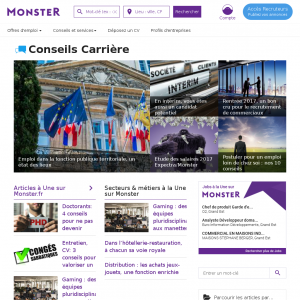 Monster: blog pour l'emploi