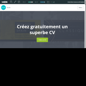 page accueil Canva