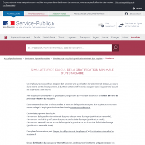 Simulateur Gratification stage