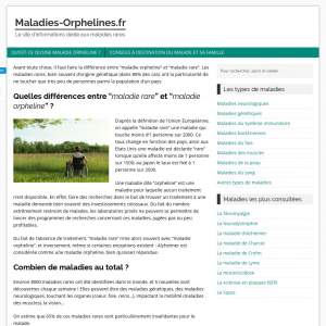 Maladies orphelines